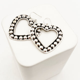 Silver Heart Earrings