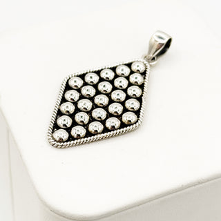 Silver Diamond Shaped Pendant
