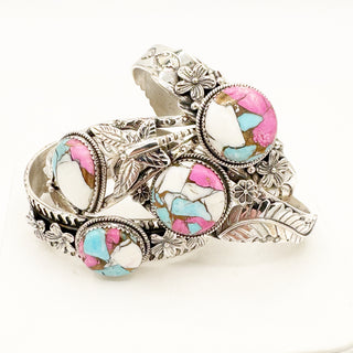 Cotton Candy Dahlia Cuff