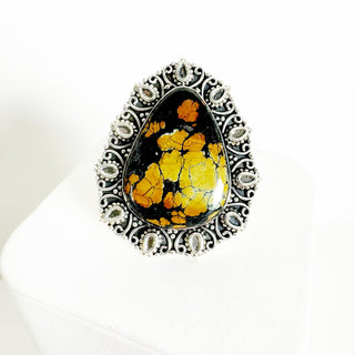 Petal Storm Webbed Blackjack Ring