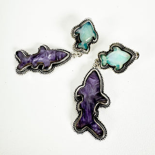 Shark Attack Statement Earrings