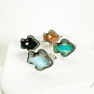 Fishie Gemstone Ring