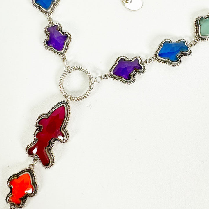 Shark Attack Lariat - Rainbow