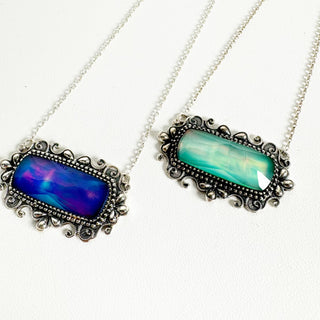 Cassie Bar Necklace - Aura Opal