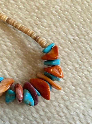 Beaded Nugget Statement Hoops