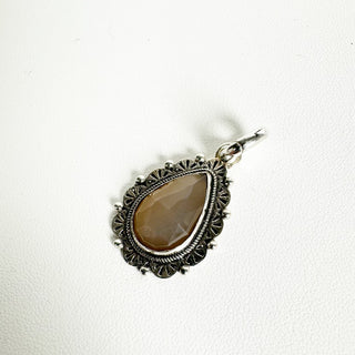 Gemstone Raindrop Charm