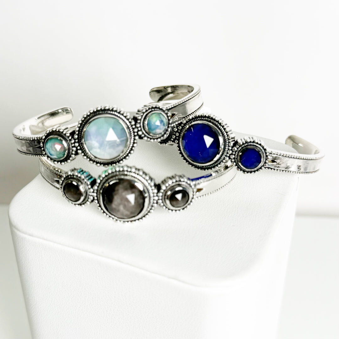 Gemstone Bubble Cuff