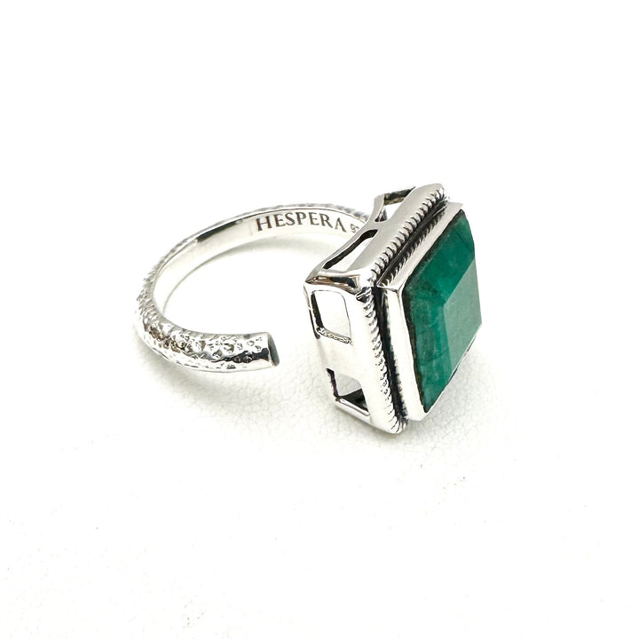 Crown Jewel Ring - Green Sapphire