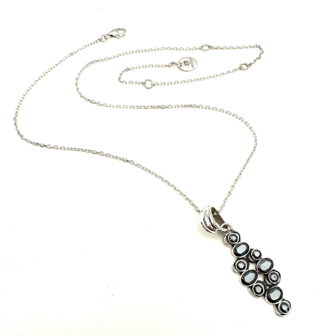 Stardust Necklace- Faceted Hematite