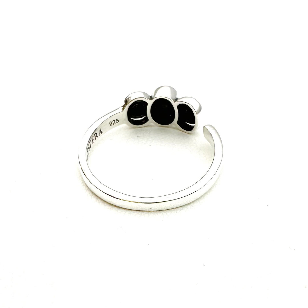 Stardust Ring - Faceted Hematite