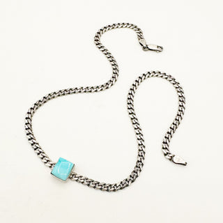 Curb Chain Gemstone Necklaces