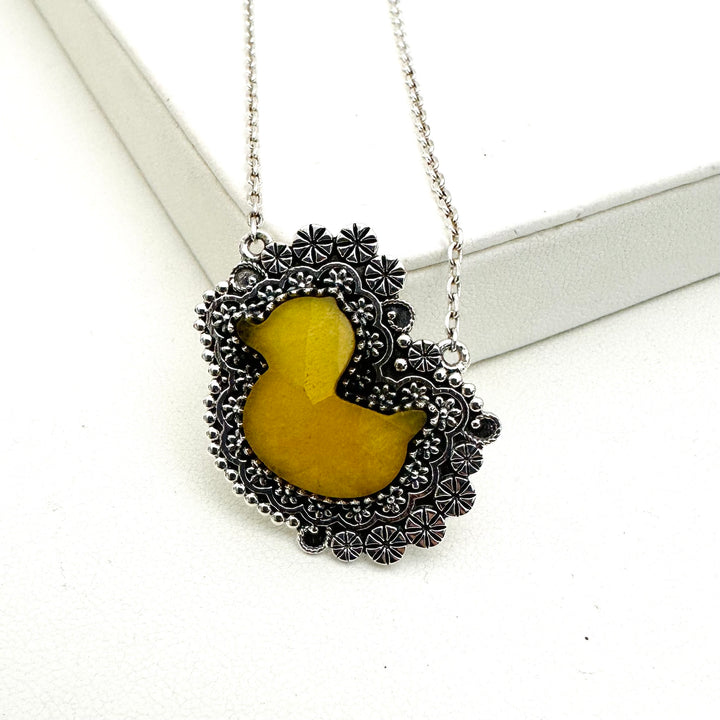 "Single Quack Given" Duckie Bar Necklace