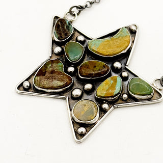 Jacqueline Silver "Mosaic" Royston Star Necklace