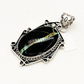 Philbert Nez Blackjack Turquoise Pendants