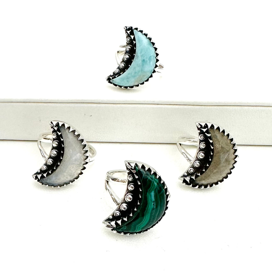 Crescent Moon Rings