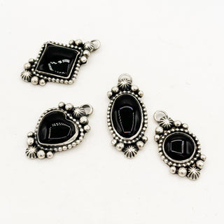 Handmade Black Onyx Charms by Jason Ogg