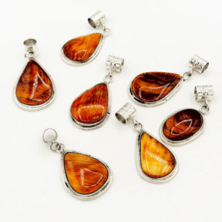 Gregg Yazzie Autumn Orange Spiny Pendants