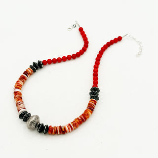 Red Spiny and Coral "Sierra" NP Necklace