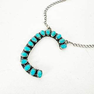 ROUND 2 PREORDER Hespera Kingman Turquoise Letter Necklace