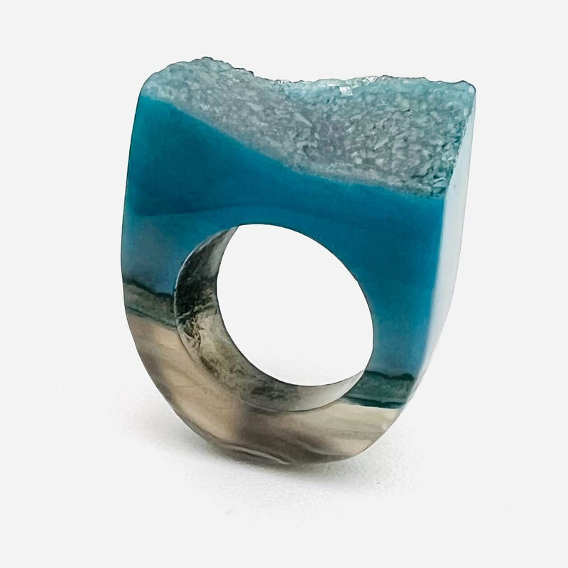GemFire Ring - Teal Wave